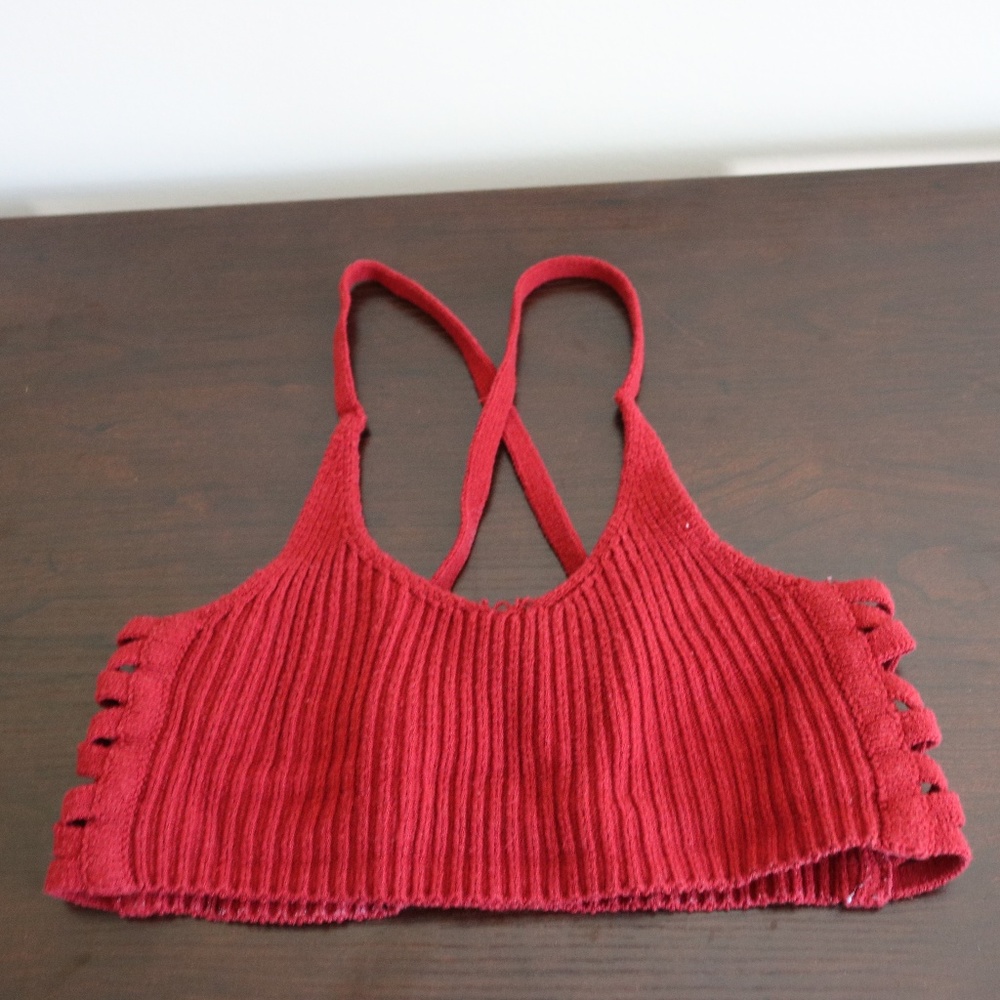 Urban Outfitters Red Crop Top